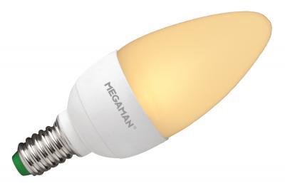 Megaman mm04861 3,5w (21w) e14 dimbare led flame kaarslamp