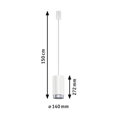 Paulmann URail Pend Corus 230V-railsysteem lamp URail E27 Wit Paulmann URail Pend Corus 230V-railsysteem lamp URail E27 Wit