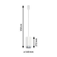 Paulmann URail Pend Corus 230V-railsysteem lamp URail E27 Wit - thumbnail