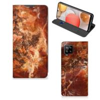 Samsung Galaxy A42 | Standcase | Marmer Bruin - thumbnail