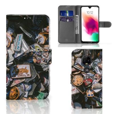 Motorola Moto G7 | G7 Plus | Telefoonhoesje met foto | Badges | Portemonnee hoesje