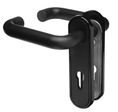 Nemef 2924/02 Garnituur met gedeelde stift | zwart | 72 mm - 9292402000