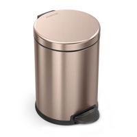 Simplehuman Afvalemmer Rond 4,5 liter (Roze goud) - thumbnail