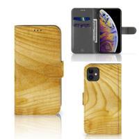 Apple iPhone 11 | Book Style Case | Licht Hout - thumbnail
