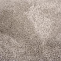 Tapeso Vierkant hoogpolig vloerkleed velvet - Posh lichtzilver - - thumbnail