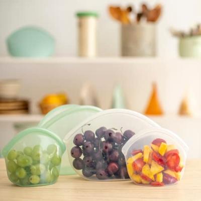 Food Huggers Herbruikbare bewaarzak - 900ml - clear - thumbnail