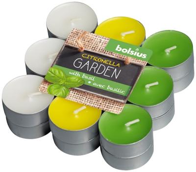 Bolsius Waxinelichtjes Citroen/Basilicum 18 stuks