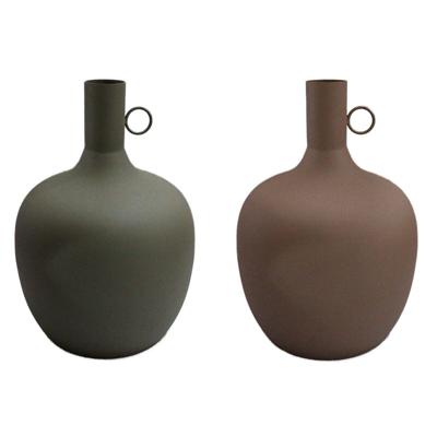 Vaas DKD Home Decor Aluminium Stads (27 x 27 x 43 cm) (2 Stuks)