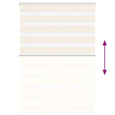 VidaXL Zebra rolgordijn 95x150 cm stofbreedte 90,9 cm marmerbeige