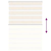 VidaXL Zebra rolgordijn 95x150 cm stofbreedte 90,9 cm marmerbeige - thumbnail