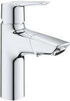 Grohe QuickFix Start M-size wastafelkraan met uittrekbare uitloop en push-up waste chroom - thumbnail
