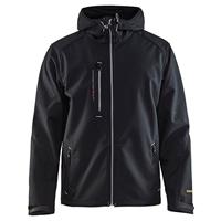 Blåkläder Softshell Jack 4949 | Zwart/Rood | Maat M - 7330509471197 - thumbnail