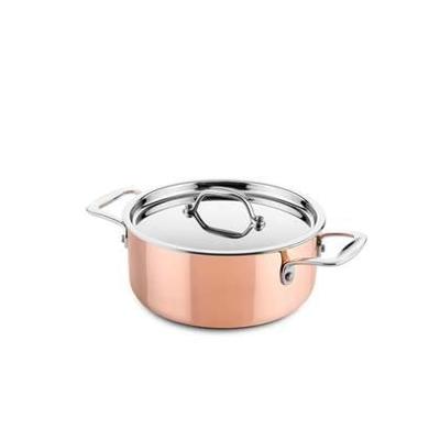 DUCQ Kookpan met deksel - inductie - koper - ø 20 cm / 2 liter