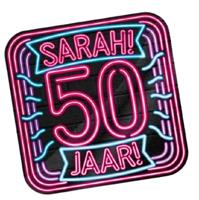 NEON Deurbord Sarah 50 jaar - thumbnail