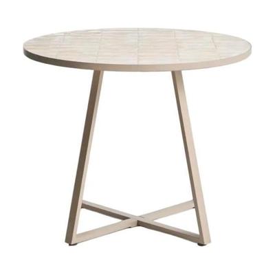 Kave Home Tella tuintafel Ø90 cm Beige