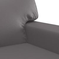 Fauteuil 60 cm kunstleer grijs - thumbnail