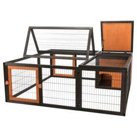 TRIXIE Buitenverblijf, Natura C, 150 x 53 x 150 cm, zwart-bruin