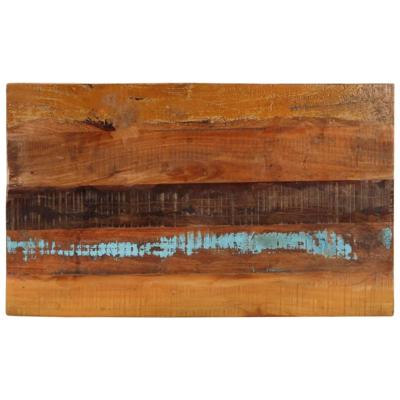 Tafelblad rechthoekig 25-27 mm 60x100cm massief gerecycled hout