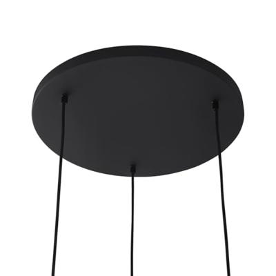 QAZQA Industriële hanglamp zwart met mesh 3-lichts - Carcass