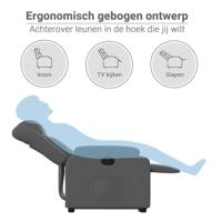 Sta-op-stoel verstelbaar stof donkergrijs - thumbnail