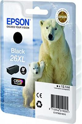 Epson inktcartridge 26XL, 500 pagina&apos;s, OEM C13T26214012, zwart - thumbnail