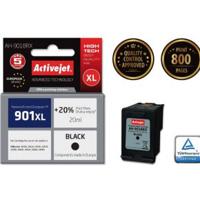 Activejet AH-901BRX inkt (ter vervanging van HP 901XL CC654AE; Premium; 20 ml; zwart) - thumbnail
