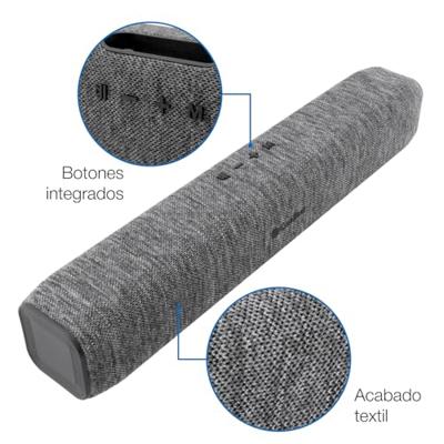 Dankzij de draagbare Bluetooth®-luidsprekers CoolBox COO-BTA-BS23 Grijs Dankzij de draagbare Bluetooth®-luidsprekers CoolBox COO-BTA-BS23 Grijs