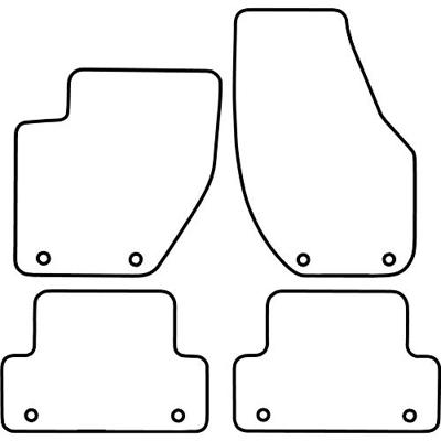 Automatten passend voor Volvo V40 5 deurs vanaf 2012 TMVO522