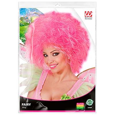 Pruik Fee Neon Roze