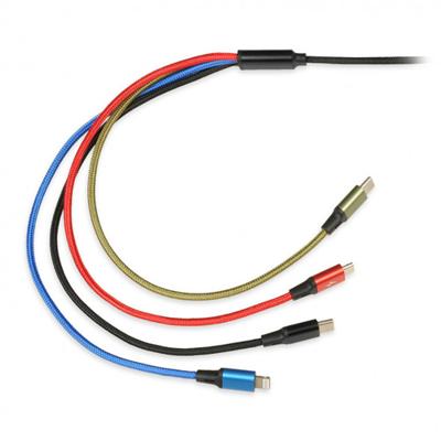 Universele 4-in-1 oplaadkabel I-BOX USB IKUM4W1