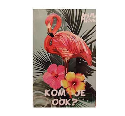 Uitnodigingen Animal Planet Flamingo, 6st. Uitnodigingen Animal Planet Flamingo, 6st.