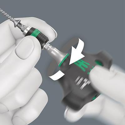 Wera 416 ra t-greep bithandhouder met ratelfunctie en rapidaptor snelwisselfunctie, 1/4" x 45 mm - 05023461001