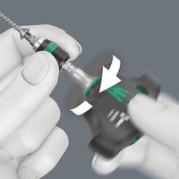 Wera 416 ra t-greep bithandhouder met ratelfunctie en rapidaptor snelwisselfunctie, 1/4" x 45 mm - 05023461001 - thumbnail