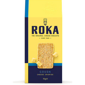 Roka Crispies Gouda Cheese 70g bij Jumbo