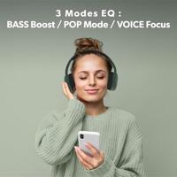 T'nB - Tonality over-ear Bluetooth-hoofdtelefoon, schuimrubberen pads, batterijduur 24 uur, 3,5 mm jack kabel inbegrepen - saliegroen - thumbnail