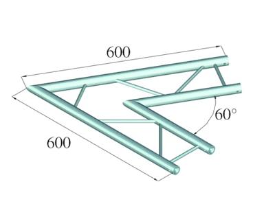 ALUTRUSS DECOLOCK DQ2-PAC20H 2-way Corner 60Â° bk