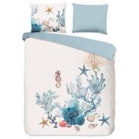 Good Morning Dekbedovertrek "maritiem" - Wit - (200x200/220 cm) - Katoen - thumbnail
