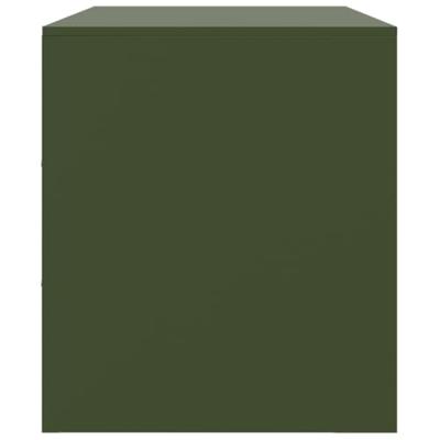 Tv-meubel 99x39x44 cm staal olijfgroen