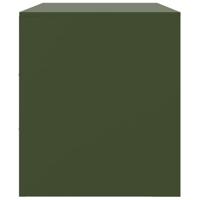 Tv-meubel 99x39x44 cm staal olijfgroen - thumbnail