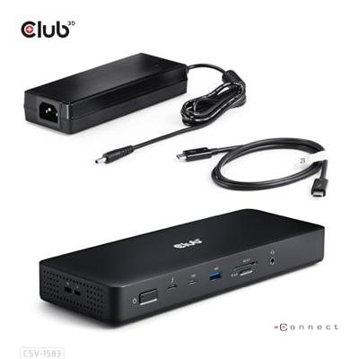 CLUB3D CSV-1583 laptop dock & poortreplicator Bedraad Thunderbolt 4 Zwart CLUB3D CSV-1583 laptop dock & poortreplicator Bedraad Thunderbolt 4 Zwart
