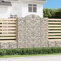 Schanskorven 4 st gewelfd 200x30x220/240 cm ijzer - thumbnail