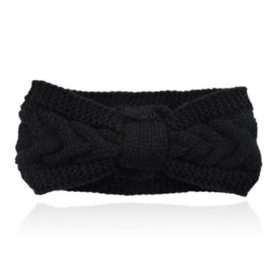 LGT JWLS Dames Hoofdband - Zwart, Katoen met Fleece Voering en Kabelpatroon