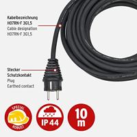 Brennenstuhl 1167810301 Stroom Verlengkabel Zwart 10.00 m H07RN-F 3G 1,5 mm² - thumbnail