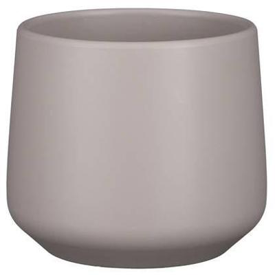 Mica Decorations Bloempot - taupe - mat - keramiek - H14|D15,5 cm