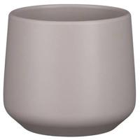 Mica Decorations Bloempot - taupe - mat - keramiek - H14|D15,5 cm - thumbnail