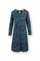 Pip Studio Danai Nachthemd Lange Mouw Daisy Dreams Blauw M - thumbnail