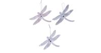 Libelle plastic l10b4.5h12.5 cm assorti kerstboomversiering kerst Decoris - Decoris - thumbnail