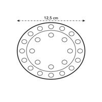 Onderzetter Floorprotector rond d12.5cm transparant - thumbnail