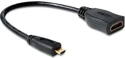 Delock 65391 Kabel High Speed HDMI met Ethernet - HDMI Micro-D male > HDMI-A female 23cm