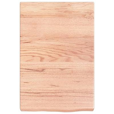 VidaXL Wastafelblad 40x60x(2-6) cm behandeld massief hout lichtbruin VidaXL Wastafelblad 40x60x(2-6) cm behandeld massief hout lichtbruin